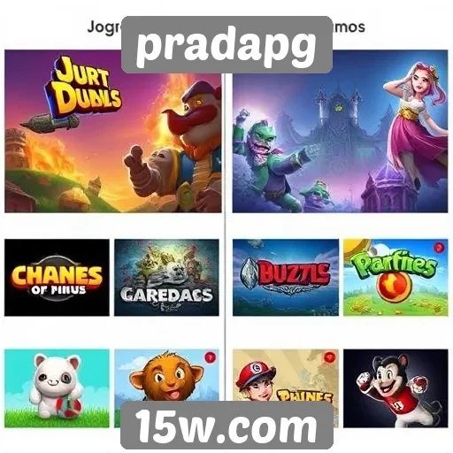 Comparativo entre jogos disponíveis na plataforma pradapg